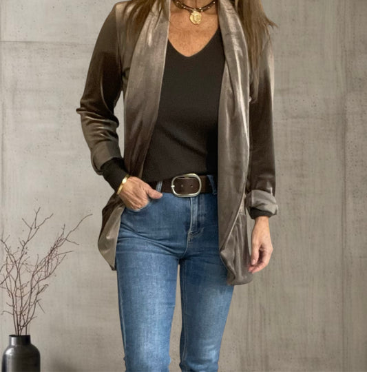 Americana Terciopelo Camel