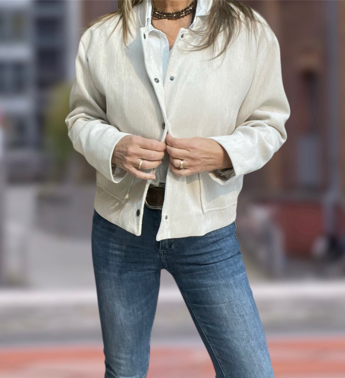 Chaqueta Amanda Beige