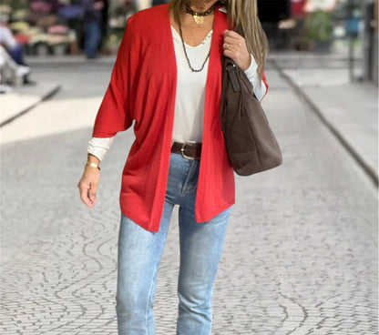 Cárdigan Kimono Red