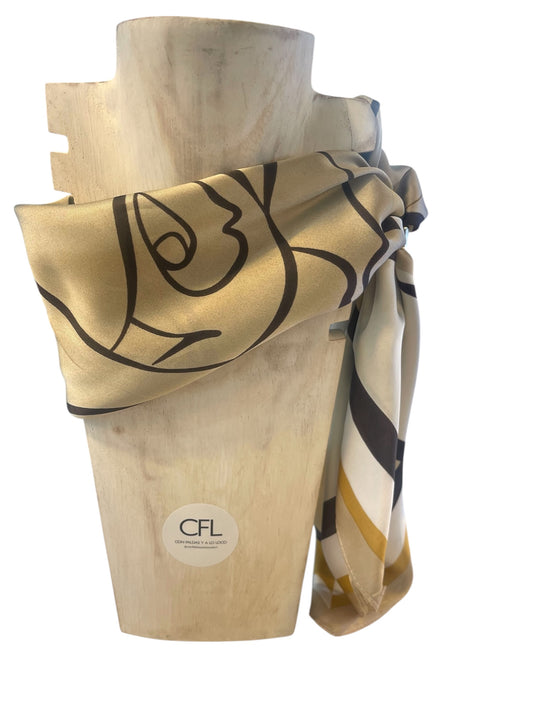 Pañuelo Cuello Anillo Beige