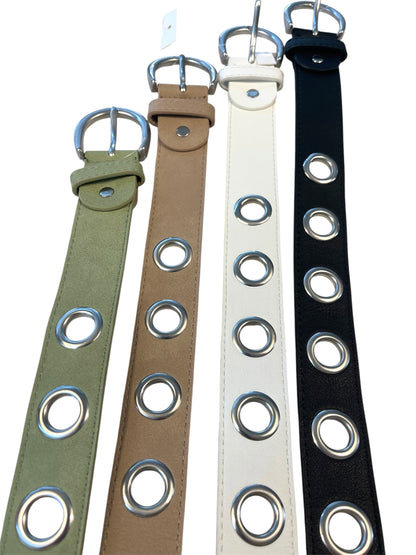 Cinturón Ojal Blanco
