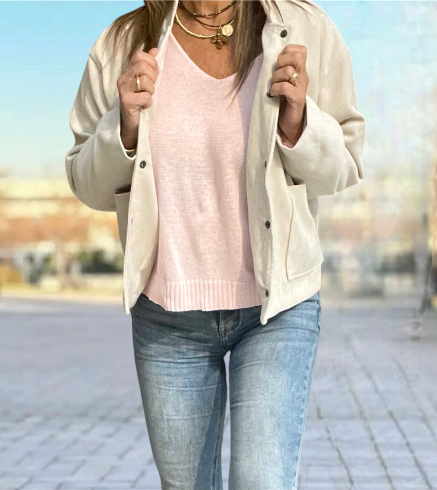 Jersey Basic Rosa