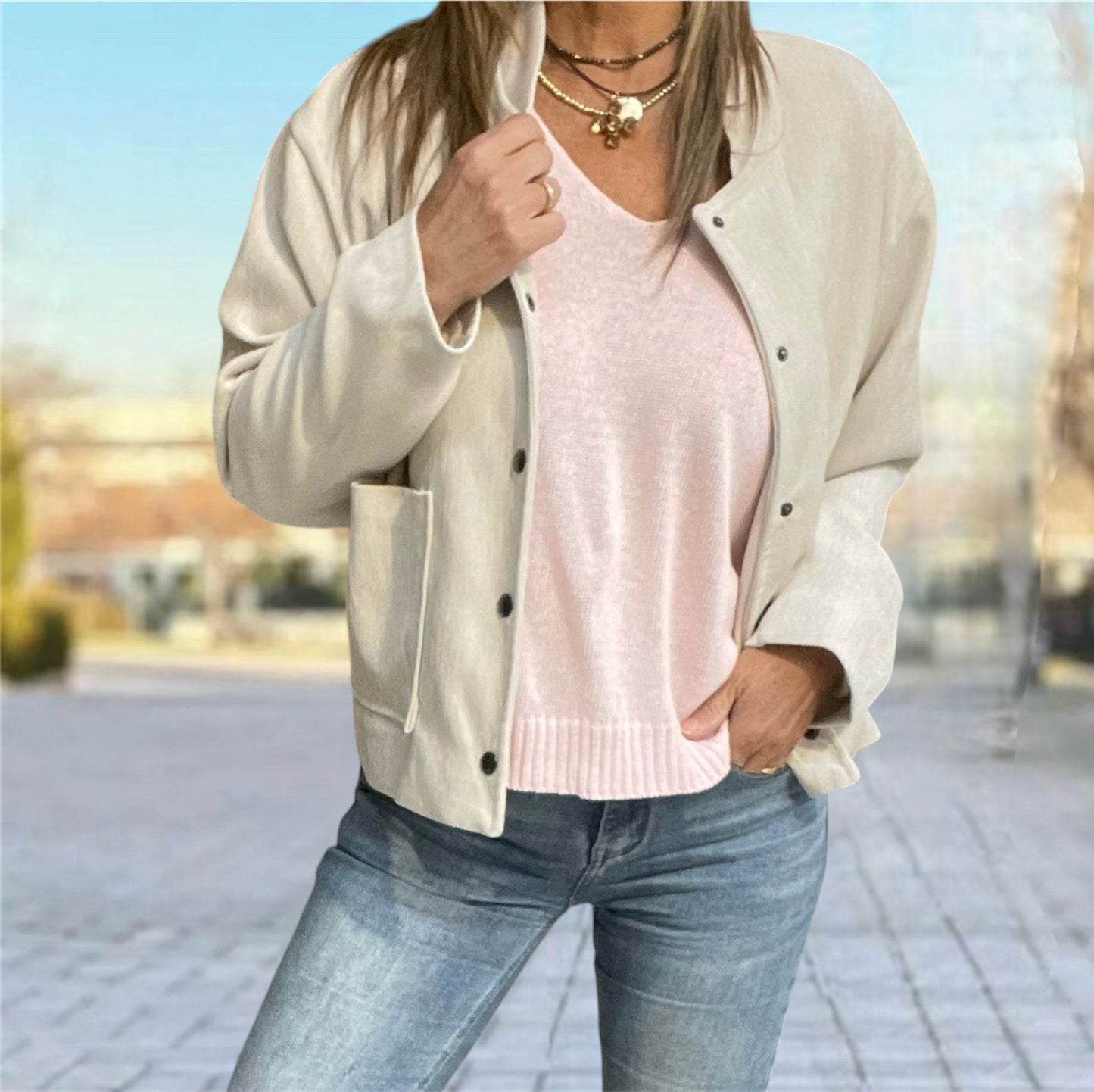 Jersey Basic Rosa