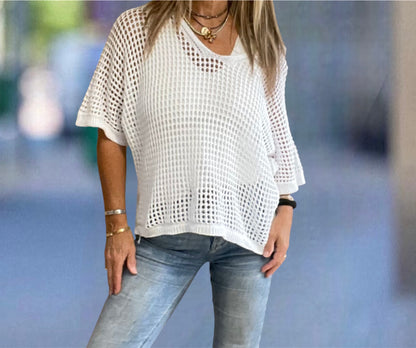 Jersey Calado Blanco