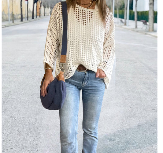 Jersey Calado Big Beige