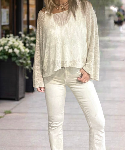 Jersey Hilos Beige