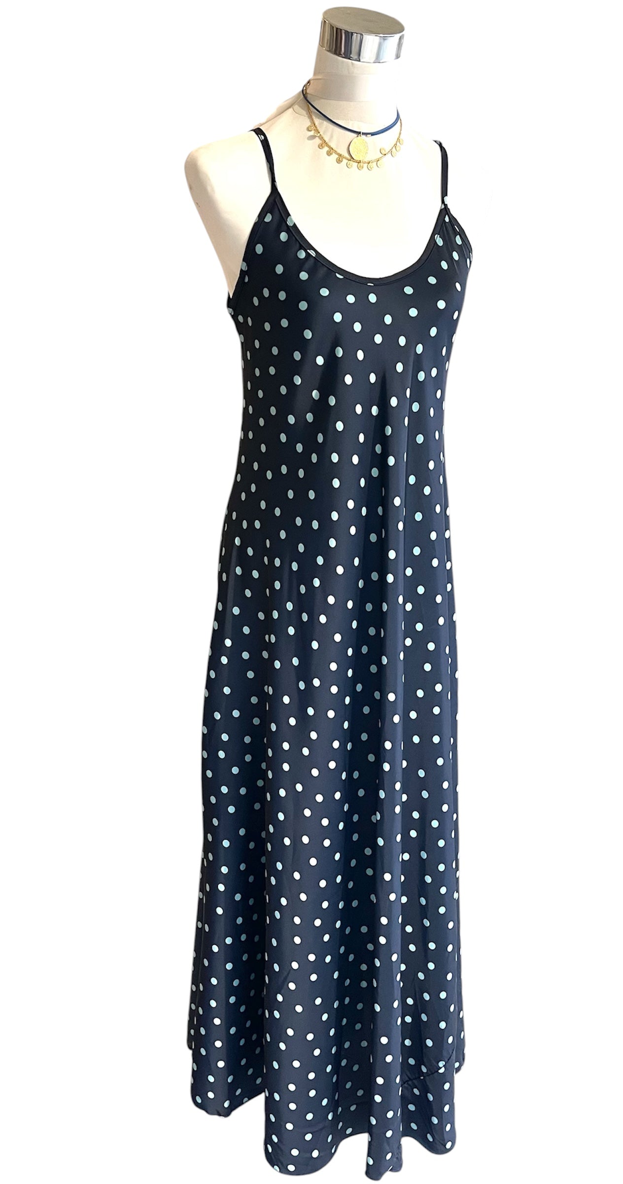 Vestido Lunares Azul