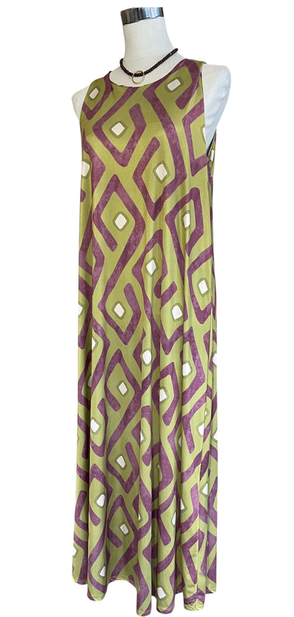 Vestido Letizia Verde/Morado
