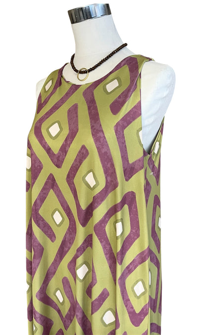 Vestido Letizia Verde/Morado