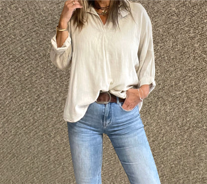 Camisa Algodón Beige