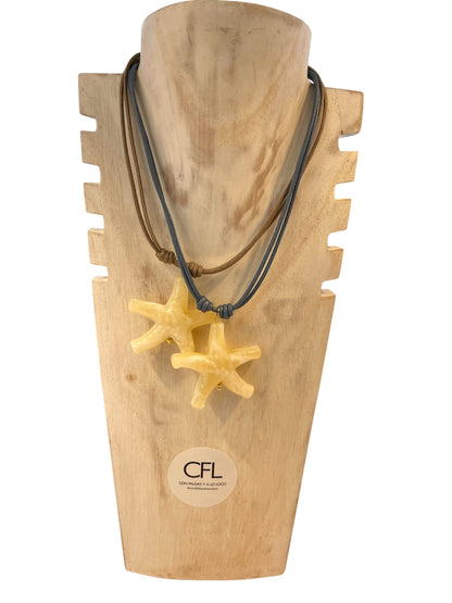 Collar Estrella Cuero