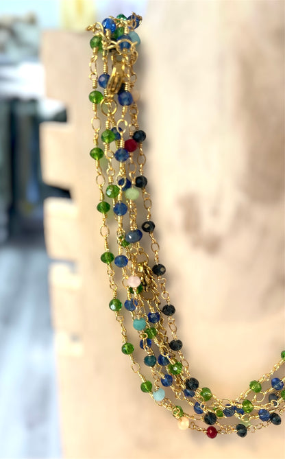 Collar Bolitas Multicolor