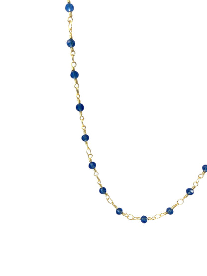 Collar Bolitas Azul