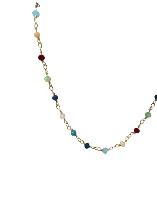 Collar Bolitas Multicolor