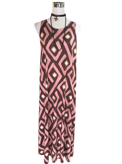 Vestido Letizia Choco/rosa