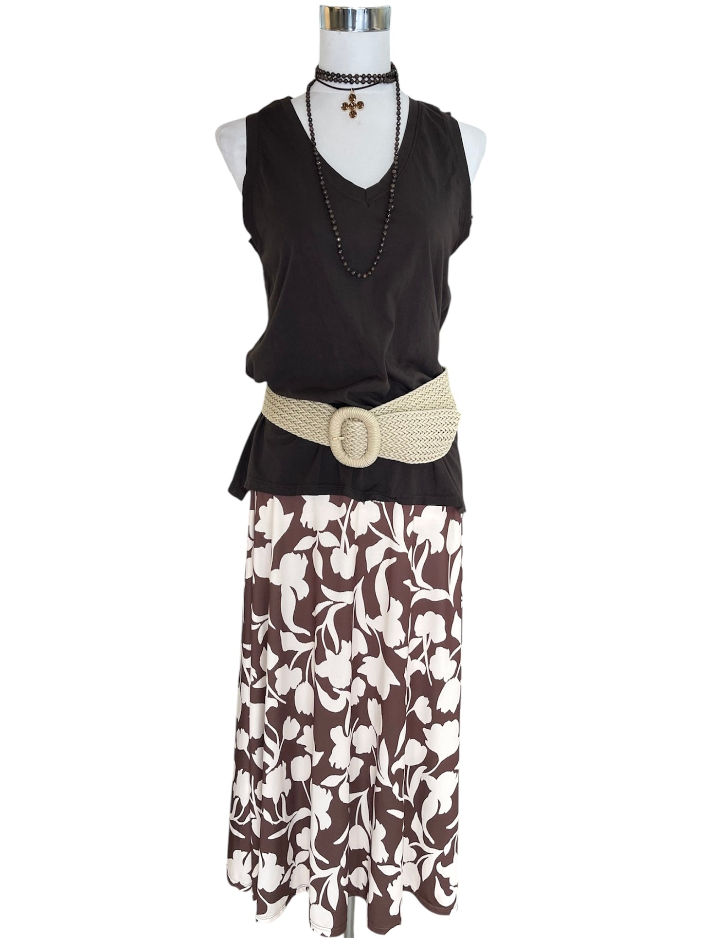 Falda Emma Flowers Brawn
