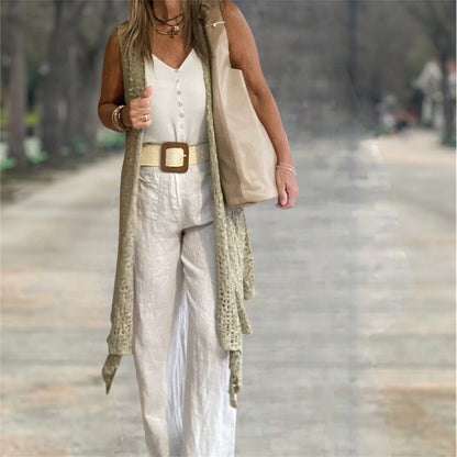 Chaleco Largo Taupe