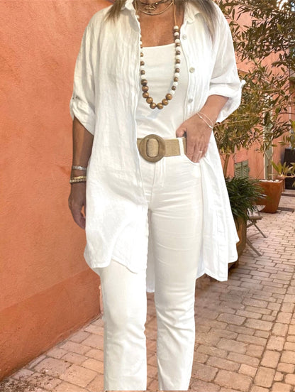 Camisola Lino Blanca