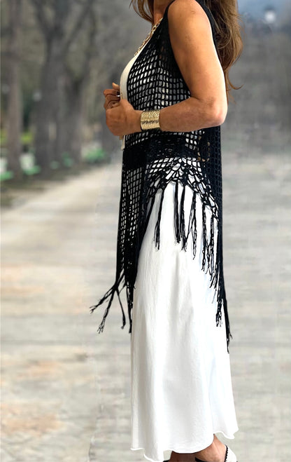 Chal Crochet Negro