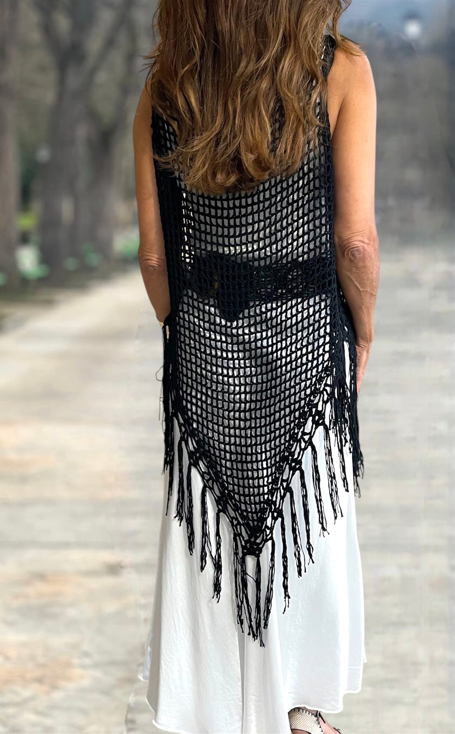 Chal Crochet Negro