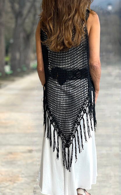 Chal Crochet Negro