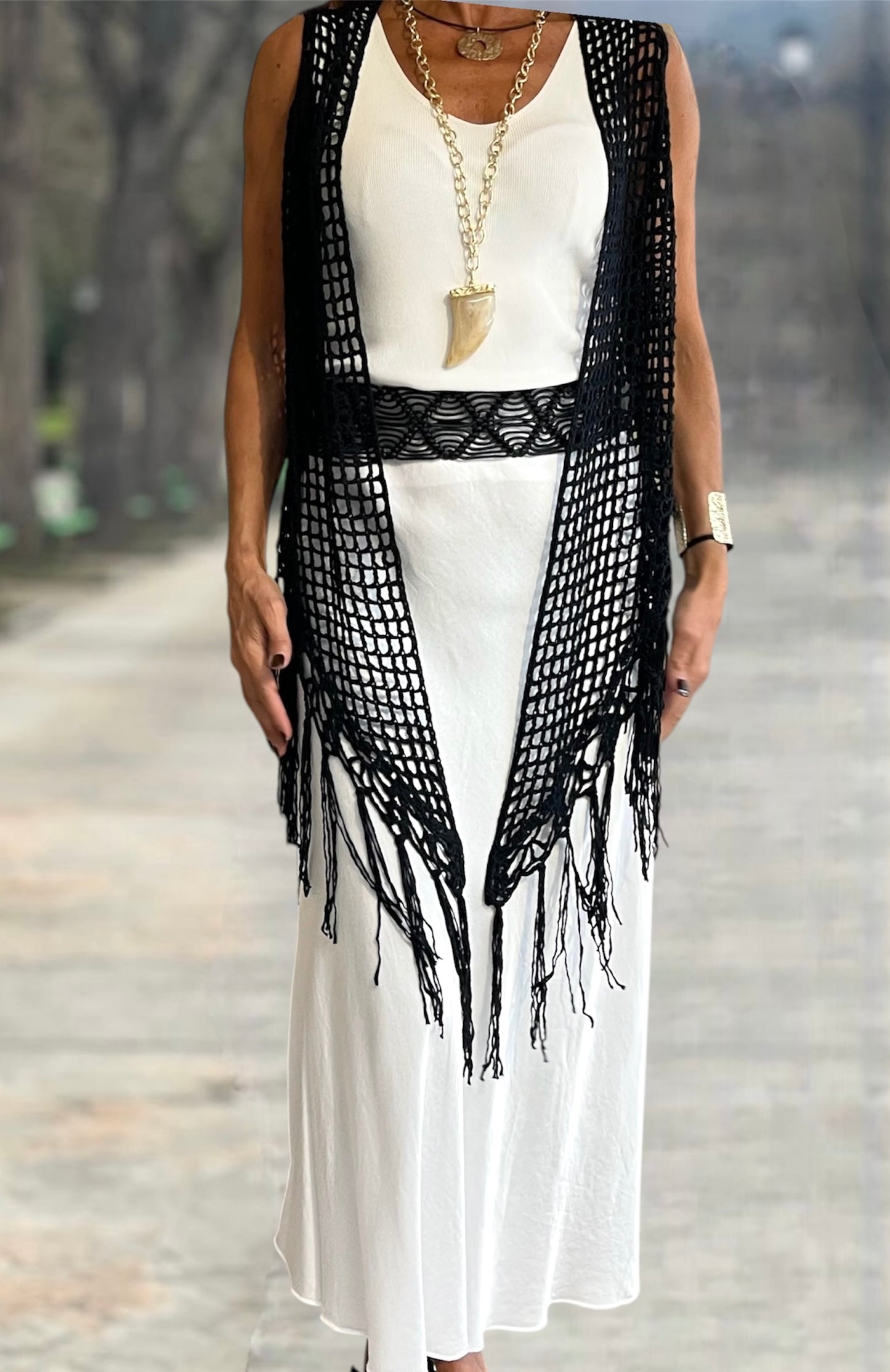 Chal Crochet Negro
