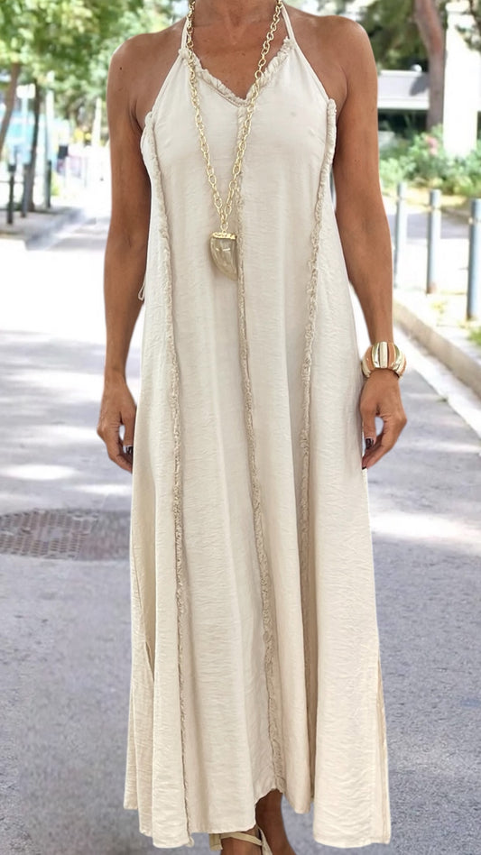 Vestido Boho Neutro