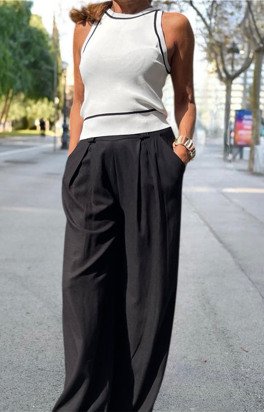 Top Bicolor Blanco