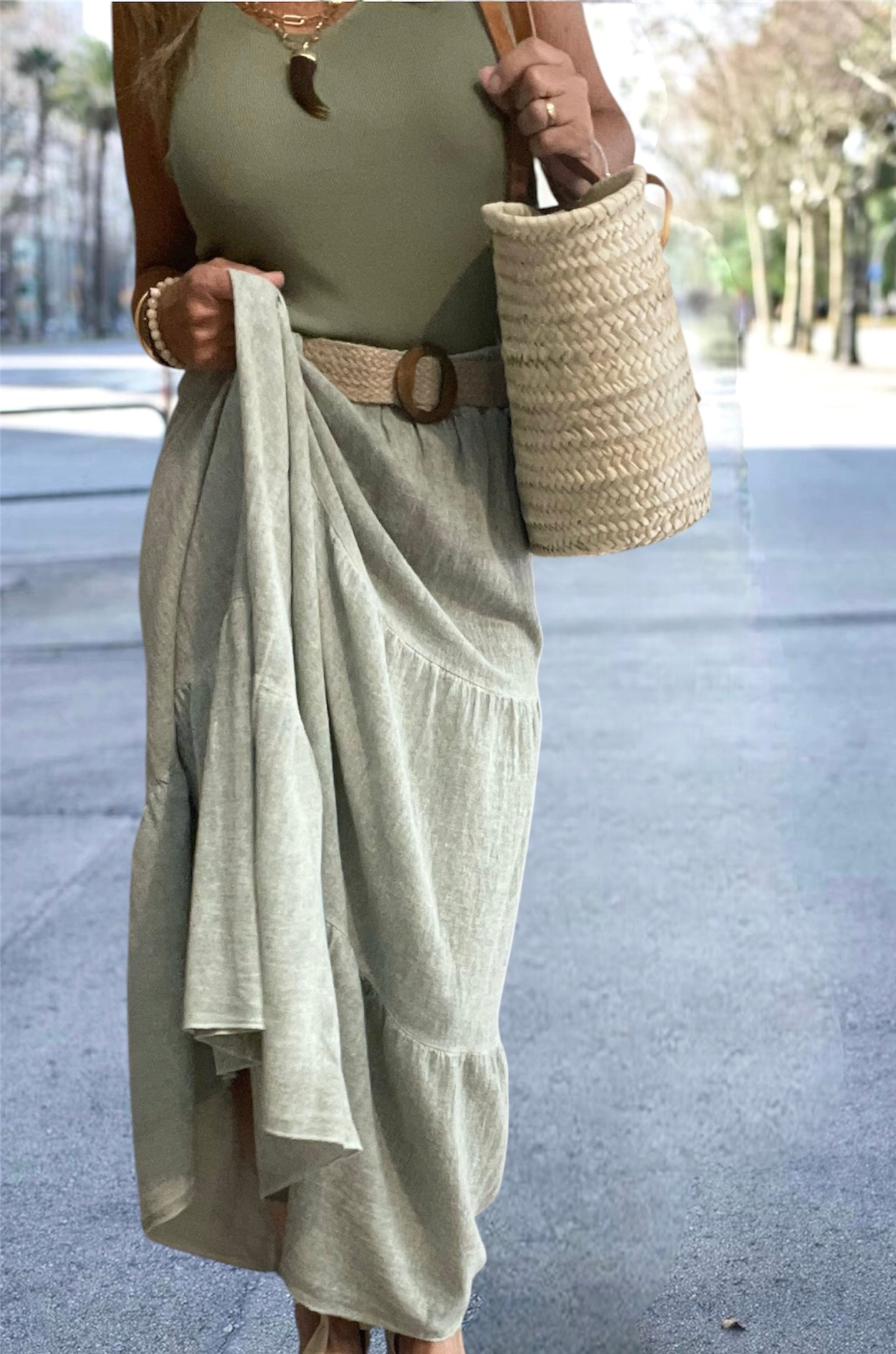 Falda Provenza Verde