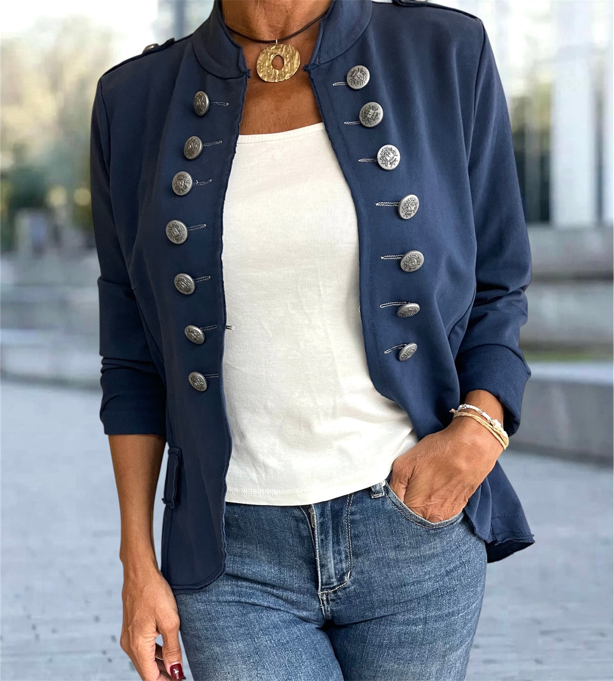 Chaqueta Alma Marino