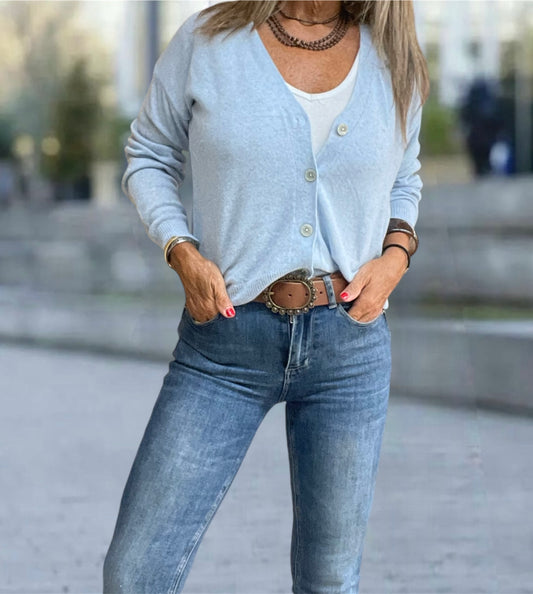Cárdigan Cashmere Azul