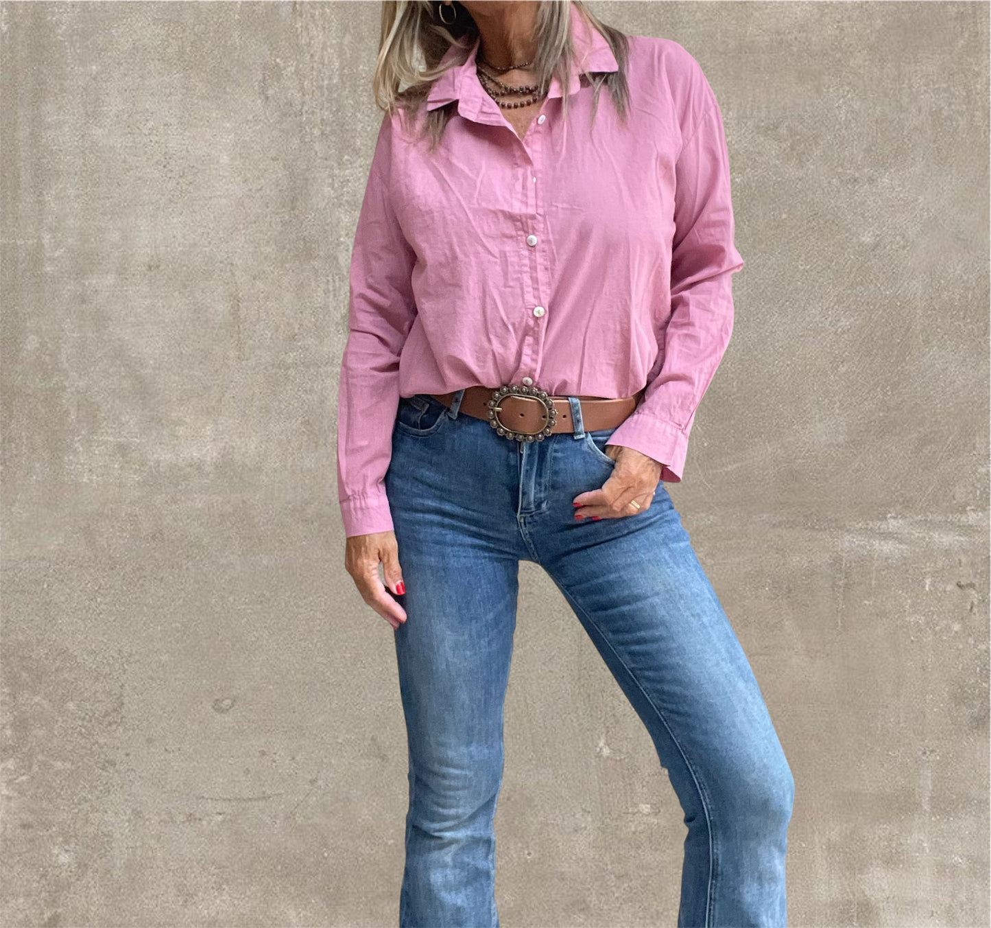 Camisa Básica Malva