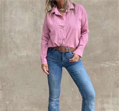 Camisa Básica Malva