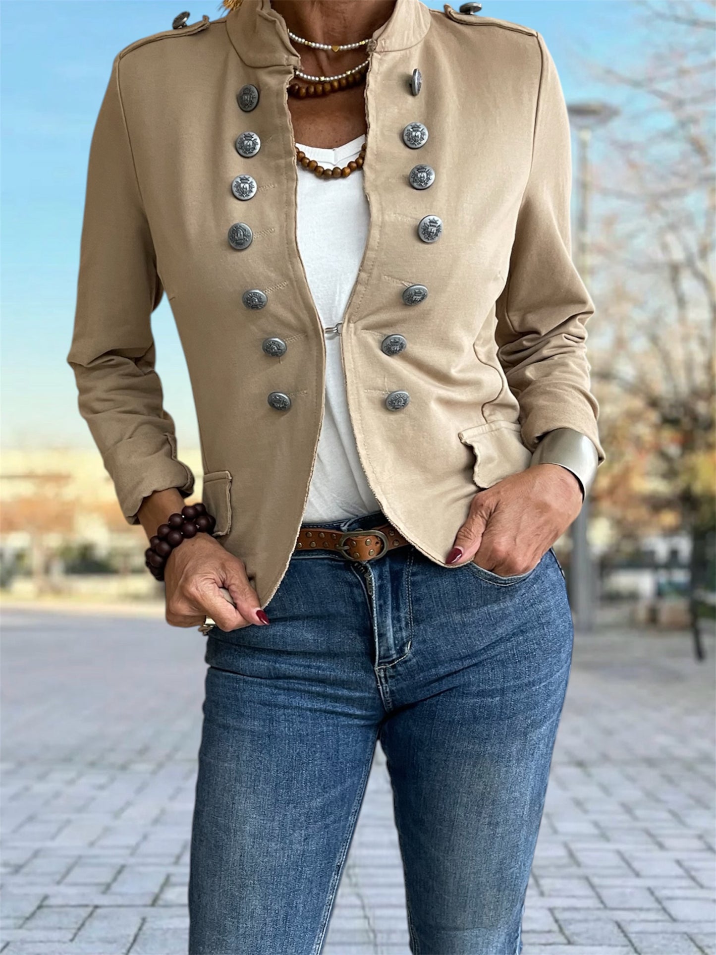 Chaqueta Alma Beige