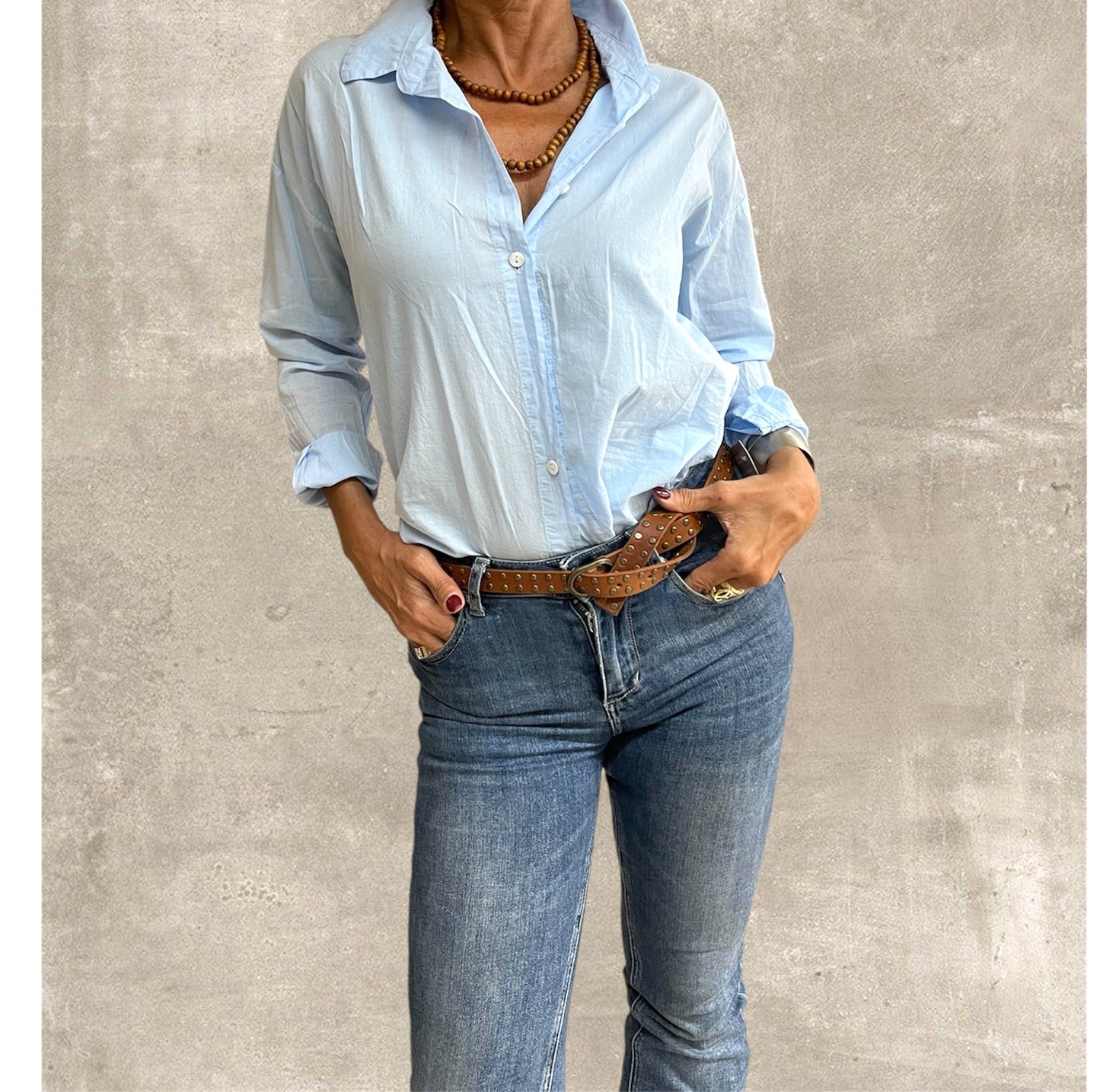 Camisa Básica Jeans