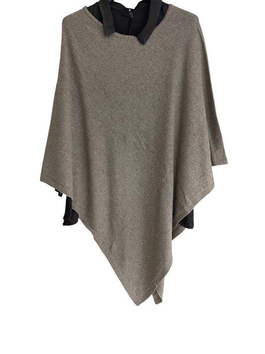 Poncho Lana Taupe