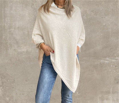 Poncho Lana Beige