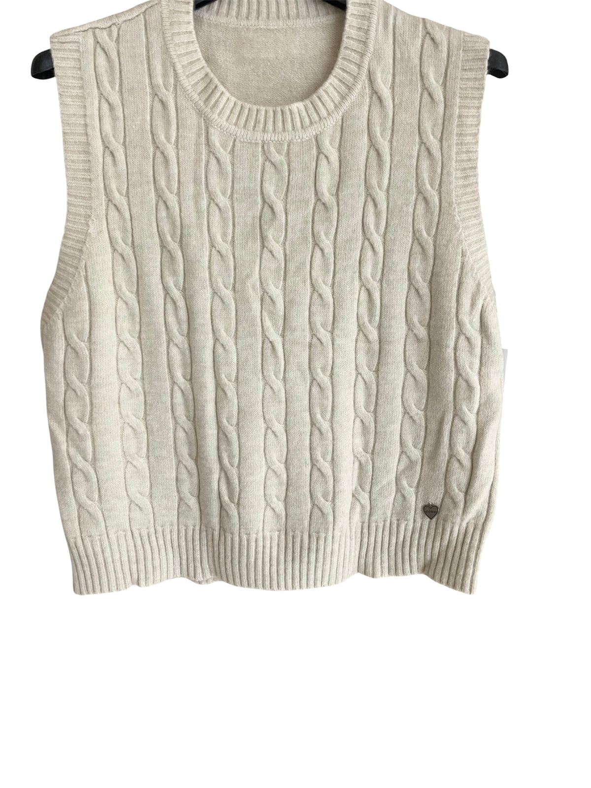 Chaleco Trenza Beige
