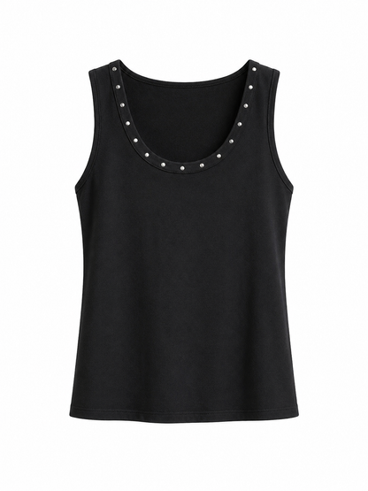 Top Tachuelas Negro