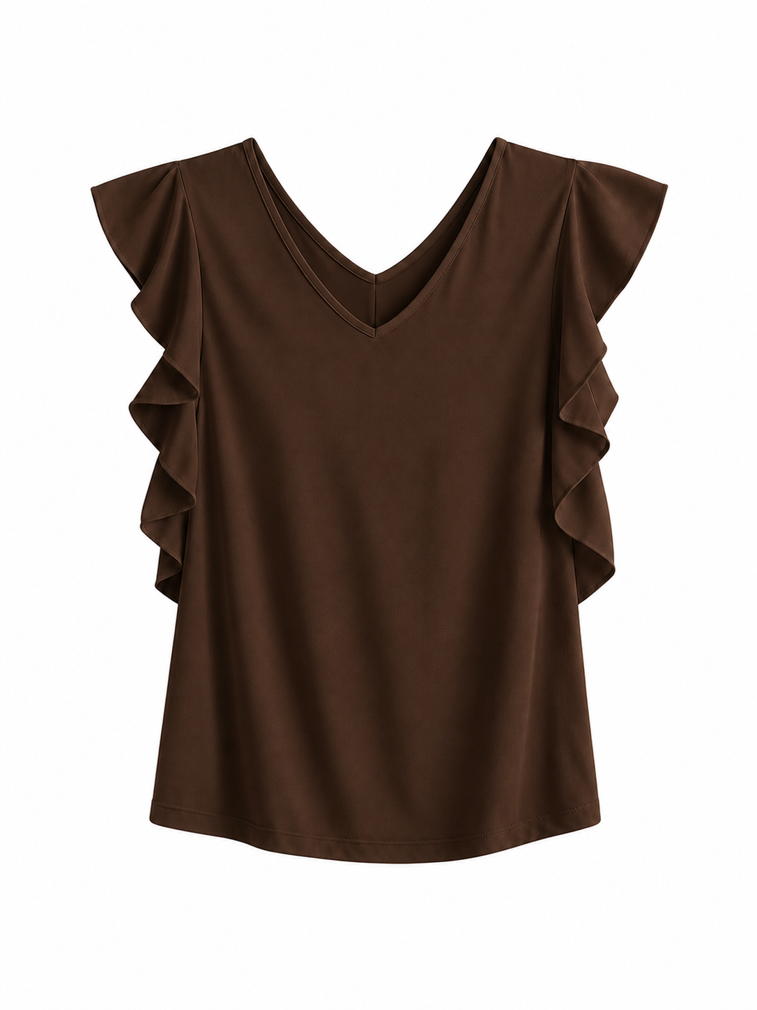 Camiseta Volantes Chocolate