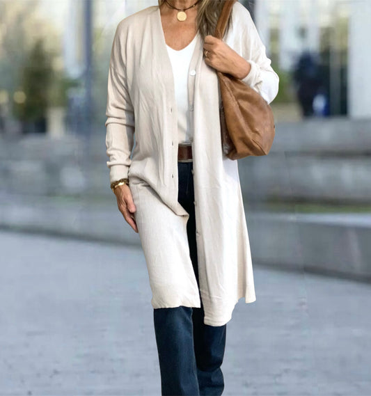 Cárdigan Long Beige