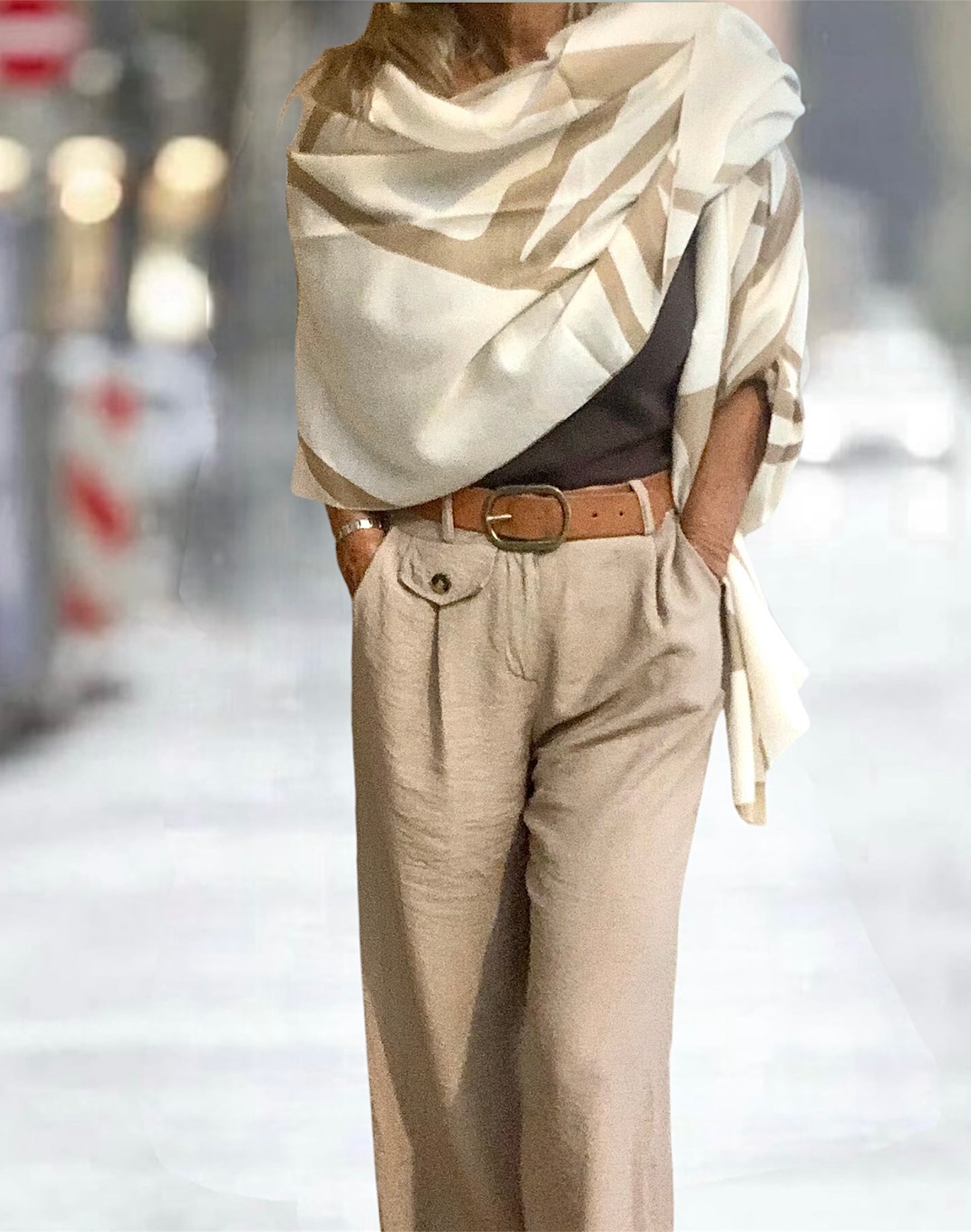 Foulard Geox Beige