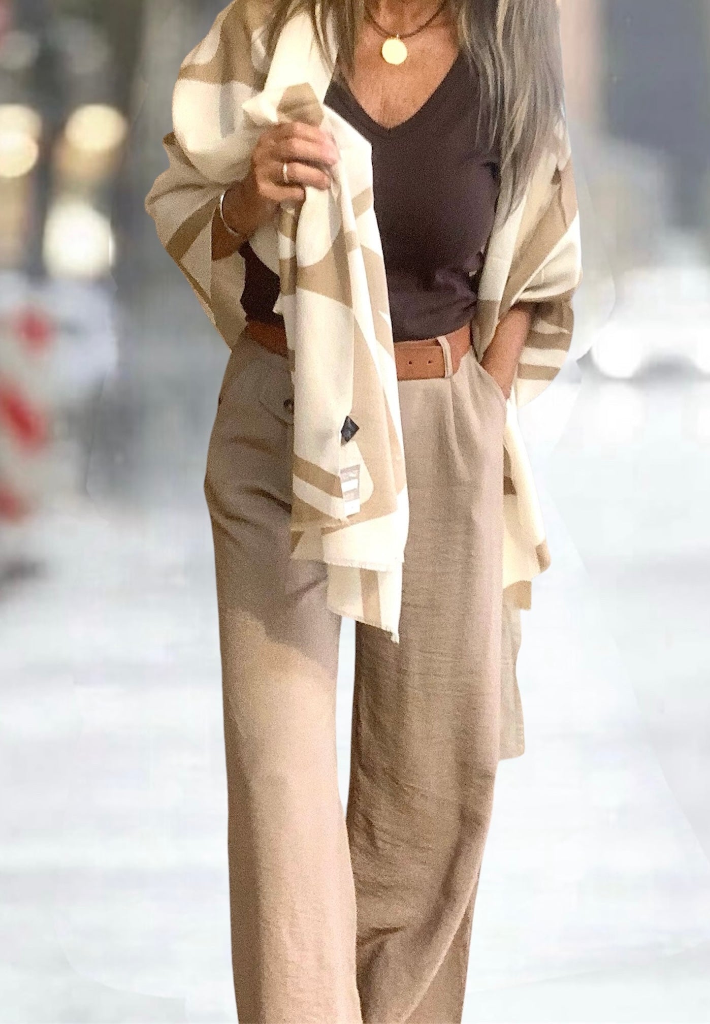 Foulard Geox Beige