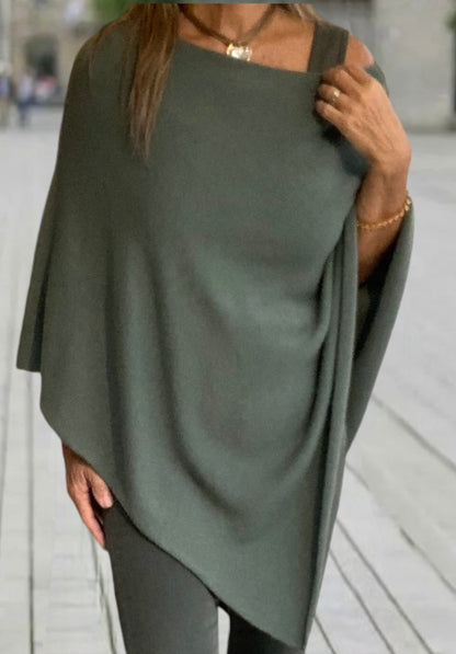 Poncho Basic Verde